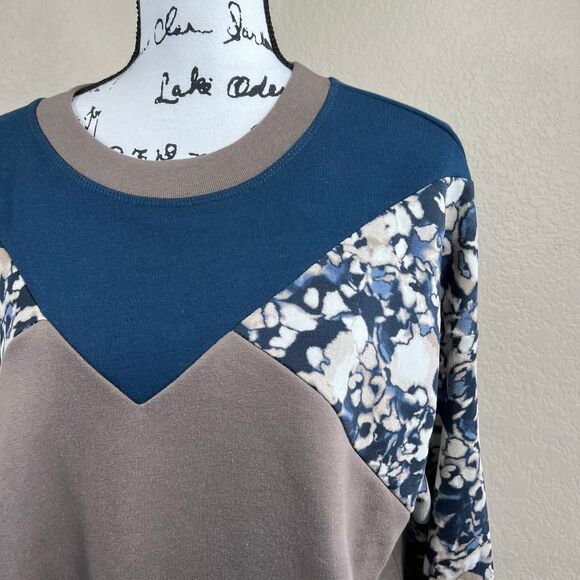 Sweaty Betty Balham Camo Long Sleeve Colorblock Sweatshirt Loose Fit size L gym - Picture 6 of 16